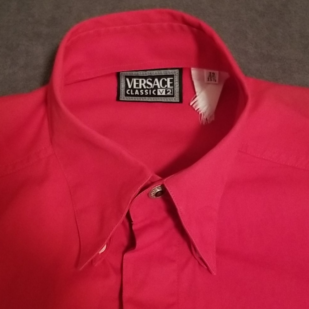 90S VERSACE CLASSIC V2 RED SHIRT